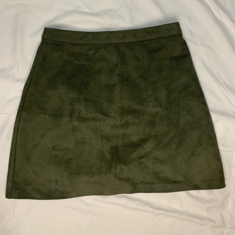 Primark military green skirt